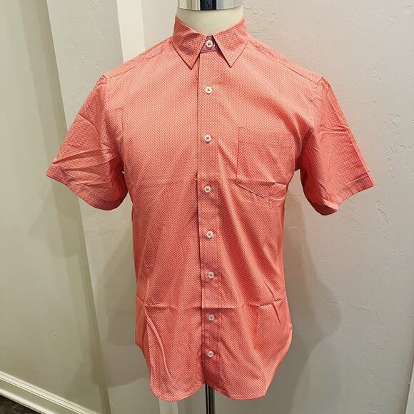 Nick Graham Other - Nick Graham Everywhere Shirt Men’s S Orange Blue Stretch Modern Fit NWOT